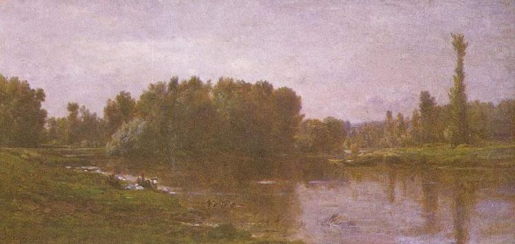 Charles-Francois Daubigny Die Ufer der Oise china oil painting image